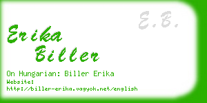 erika biller business card